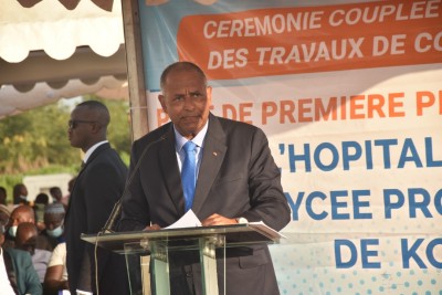 Côte d'Ivoire : Kong, un hôpital général de 129 lits et un lycée professionnel d'une capacité de 1000 apprenants sortiront bientôt de terre