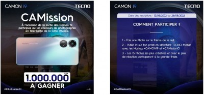 Côte d'Ivoire :   CAMissionCI : Concours de photographie mobile, 1 000 000 CFA à gagner et un TECNO CAMON 19 Pro