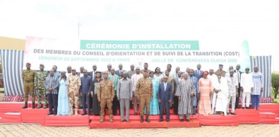 Burkina Faso : Le Conseil d'orientation et de suivi de la Transition installé