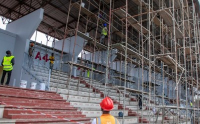 Côte d'Ivoire : A la demande de la CAF,  les travaux de réhabilitation du stade Robert Champroux de Marcory ont démarré