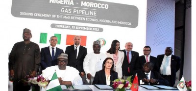 Nigeria-Maroc : Accord pour un projet de gazoduc de 5 600 km vers 13 pays africains et l'Europe