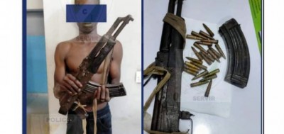 Côte d'Ivoire : Arrêté à Bouaflé avec une arme de guerre et des munitions après une attaque à main armée pour de l'or