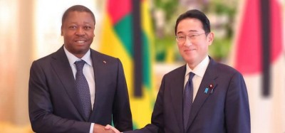 Togo : Absent à Bamako pour aider la Côte d'Ivoire, Faure Gnassingbé en visite de coopération à Tokyo