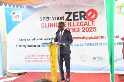 Côte d'Ivoire : Un guichet des agréments des entreprises sanitaires privées ouvert pour mettre fin aux cliniques illégales d'ici 2025