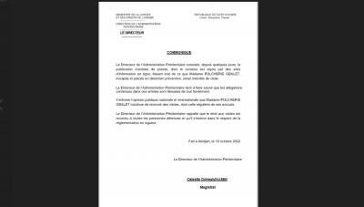 Côte d'Ivoire : Infox dans la presse, Pulchérie Gbalet continue bel et bien de recevoir des visites à la Maca