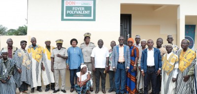 Côte d'Ivoire :   Caravane du social de la FONDATION LONACI 2022, un centre de santé intégré et un foyer polyvalent inaugurés dans le Tonkpi