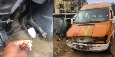 Côte d'Ivoire : Gbaka en piteux état, sa conduite avec un fil pour accelerateur lui vaut une interpellation