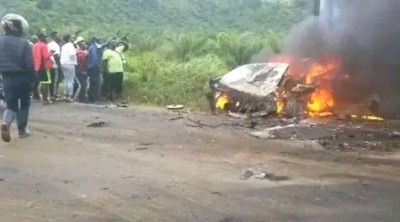 Cameroun : 7 personnes meurent calcinées dans un accident de la route entre Douala et Yaoundé