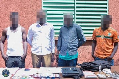 Burkina Faso : Deux groupes de faussaires, de braqueurs et trafiquants de drogue arrêtés