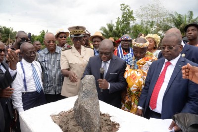Côte d'Ivoire: Lakota, prévention et règlement des conflits de cohabitation dans le Lôh Djiboua, KKB pose la première pierre de la maison des chefs