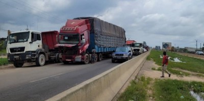 Côte d'Ivoire : La panne d'un véhicule poids lourd perturbe la circulation sur l'autoroute du Nord
