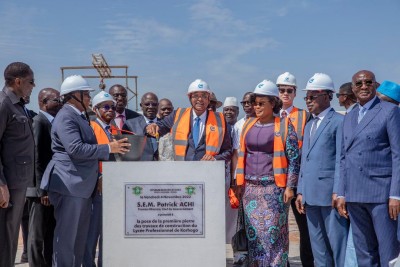 Côte d'Ivoire : Patrick Achi lance les travaux de construction du Lycée professionnel de Korhogo