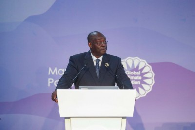 Côte d'Ivoire : COP 27, le Vice-président Koné souligne la vulnérabilité des pays africains au changement climatique