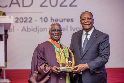 Côte d'Ivoire : Cérémonie d'attribution du Super Prix ASCAD 2022, Ouattara remet 21 millions aux lauréats