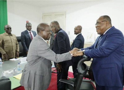 Côte d'Ivoire :    Révision de la liste électorale, Kuibiert Coulibaly échange avec une délégation du PDCI-RDA conduite par Guikahué