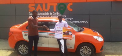 Côte d'Ivoire :    Super tombola de la Sautoc, le grand lauréat reçoit un véhicule d'une valeur de 9.500.000 FCFA