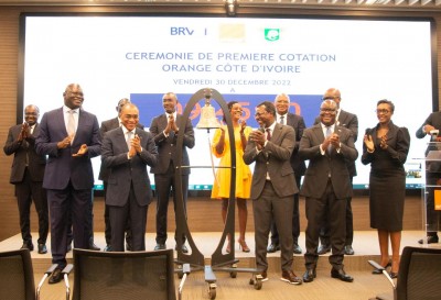 BRVM : Cérémonie de première cotation d'Orange Côte d'Ivoire