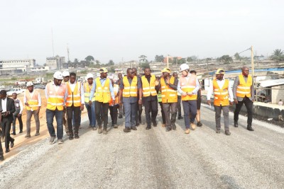 Côte d'Ivoire : Amedé Kouakou s'empreigne de l'État d'avancement des travaux de renforcement de la route Côtière longue de 353,5 Km