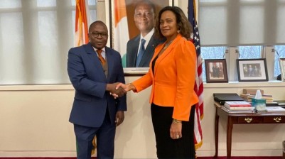 Côte d'Ivoire : Avant sa prise fonction, la nouvelle Ambassadrice des Etats-Unis échange avec son homologue ivoirien à Washington sur les priorités mutuelles et le business forum