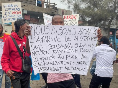 RDC : Une manifestation contre la présence de la force régionale étouffée à Goma