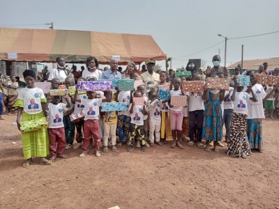 Côte d'Ivoire : Venu combler les enfants dans la région du Guémon, Koné Bakary : « Nous serons toujours présents aux côtés de toutes les familles quelles que soient leurs conditions sociales »