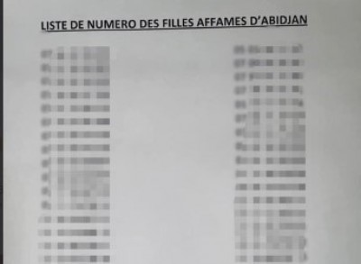 Côte d'Ivoire : « Affaire liste de numéro des filles affamées d'Abidjan », les victimes invitées à porter  plainte