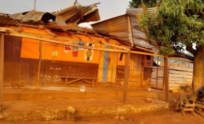 Côte d'Ivoire : Bilan global de la tornade survenue à Transua, une centaine de maisons détruites, une fillette décédée et 20 blessés