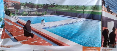 Côte d'Ivoire : Pose de la première pierre de la Piscine Olympique de Yopougon, voici les caractéristiques de l'infrastructure