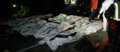 Côte d'Ivoire : 15 morts dont 2 enfants dans une collision entre un Massa et une remorque sur l'axe Bouaké-Katiola