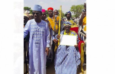 Côte d'Ivoire : Kouto, à l'intronisation d'un nouveau chef, Koné Dossongui lance un message aux détracteurs de Bruno Koné