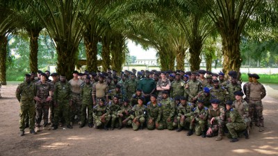 Côte d'Ivoire : Entraînement au combat blindé entre FACI et Forces Françaises