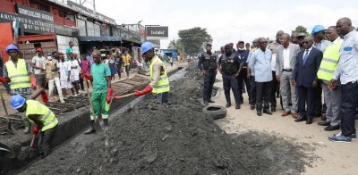 Côte d'Ivoire : En prélude à la saison des pluies, Bouaké Fofana lance l'opération de curage des ouvrages de drainage et prévient que la répression débutera dans quelques jours