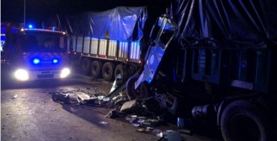 Côte d'Ivoire : Un  carambolage impliquant 03 camions fait un mort sur l'autoroute du nord