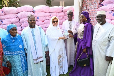 Côte d'Ivoire : Ramadan 2023, Dominique Ouattara offre des dons en vivre d'une valeur de 130 millions à la communauté musulmane