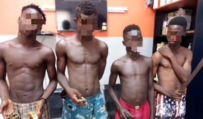 Côte d'Ivoire : Koumassi, quatre mineurs en conflit avec la loi armés d'armes blanches et  auteurs d'agressions interpellés