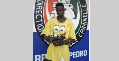 Côte d'Ivoire : San Pedro, la Brigade d'Intervention Rapide (BRI) interpelle un individu spécialisé  dans les vols à main armée