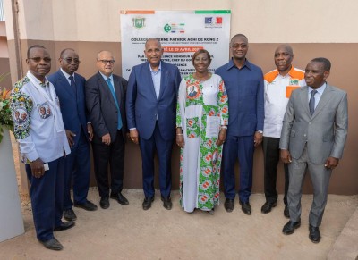Côte d'Ivoire : Patrick Achi inaugure le collège de proximité de Kong 2 (Yakassé-Attobrou)