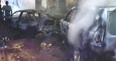 Côte d'Ivoire : Gagnoa, un feu de poubelle fait partir en fumée des véhicules et magasins