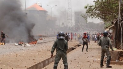 Guinée : Manifestation à Conakry, la police dément le bilan de sept morts