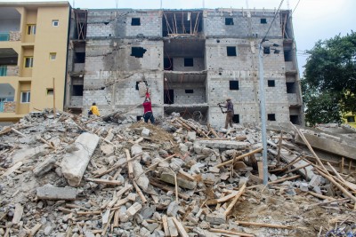 Côte d'Ivoire : Effondrement partiel d'un immeuble R+4 à Cocody-Angré, les services de Bruno Koné indexent la responsabilité du propriétaire