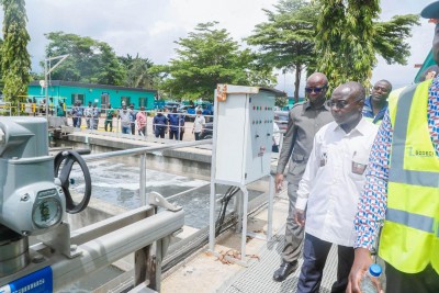 Côte d'Ivoire : Assainissement et Hydraulique, le ministre Bouaké Fofana effectue une visite de terrain de plusieurs ouvrages dans le District d'Abidjan