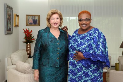 Côte d'Ivoire : Après ses spectacles à Abidjan, Dominique Ouattara reçoit Adrienne Koutouan