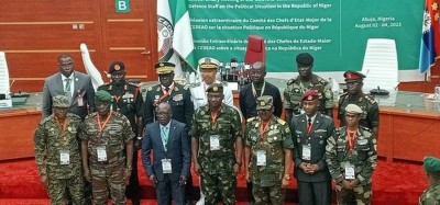 Cedeao : Réunion des chefs d'Etat-major au Nigeria sur le Niger, 5 absents