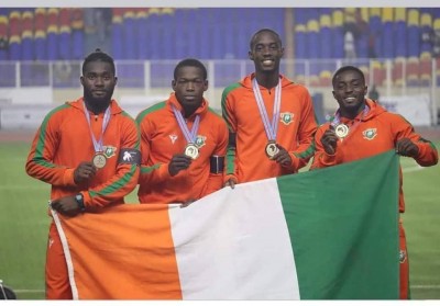 Côte d'Ivoire-RDC : Jeux de la Francophonie de Kinshasa, les ivoiriens arrachent la médaille d'or au relais 4x 100 mètres