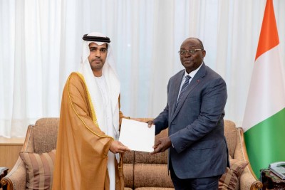 Côte d'Ivoire :  Le Vice-Président de la République a échangé avec les Ambassadeurs des Emirats Arabes Unis et de la République de Corée