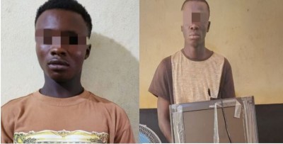 Côte d'Ivoire : Biankouma, fin de cavale pour 02 pillards de nuit, plusieurs objets volés découverts à leur domicile