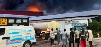 Togo :  Incendie dans les entrepôts de Ramco à Lomé