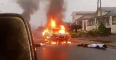 Cameroun : Un chauffeur taxi et ses passagers brûlés vifs dans le Sud-Ouest
