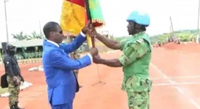 Cameroun: Stabilisation de la Centrafrique, un nouveau contingent de 1070 casques bleus camerounais déployés en RCA
