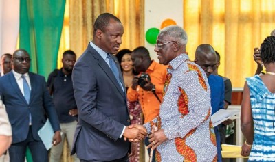 Côte d'Ivoire : Passage de relais dans le haut Haut-Sassandra, Djédjé Mady encourage Mamadou Touré : « On est avec toi»